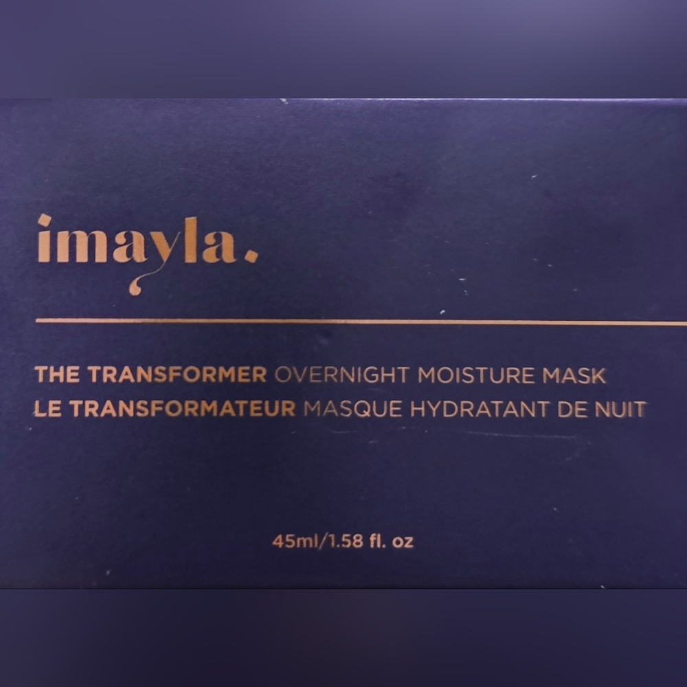 Imayla The Transformer Overnight Moisture Face Mask New In Box